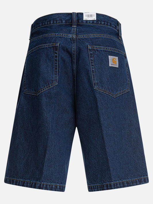 Five pockets shorts Solid colour Blue - Carhartt WIP Men | PLP | VIETTI Online Store | 2