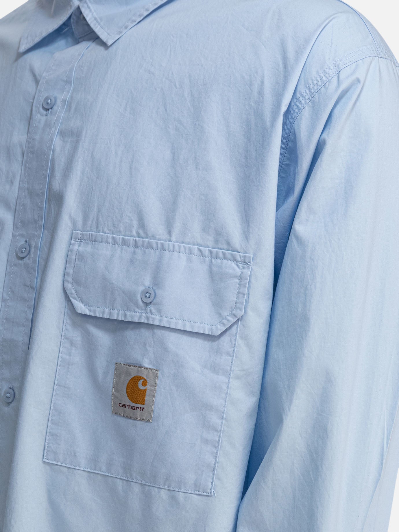 Casual shirts Logo Light blue - Carhartt WIP Men | PDP | VIETTI Online Store | Zoom-Modal_4