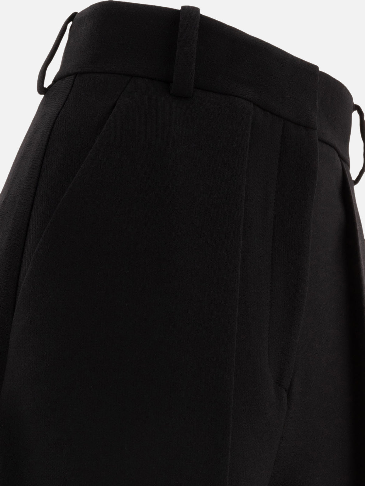 Khaite Wide-leg pants Black