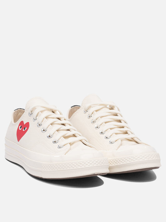 Low top sneakers 100% cotton - 100% rubber White - Comme Des Garçons Play Men | PLP | VIETTI Online Store | 2