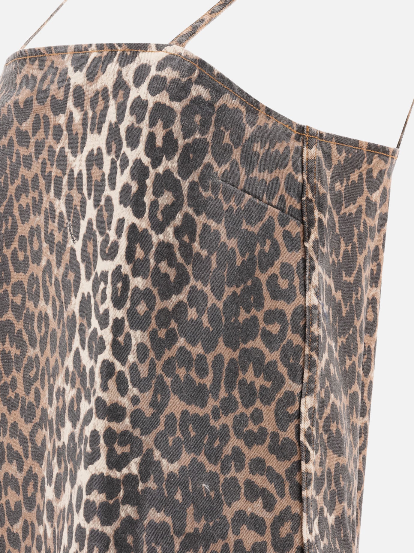 Mini dresses Animal print Brown - Ganni Women | PDP | VIETTI Online Store | Zoom-Modal_4