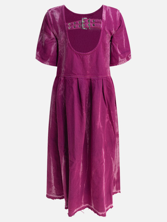 Midi dresses Solid colour Purple - Ganni Women | PLP | VIETTI Online Store | 2