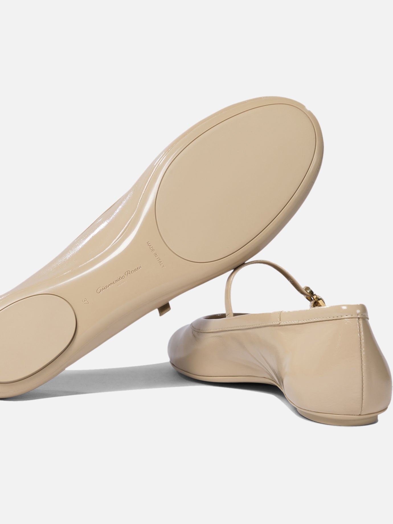 Ballerine Mary Jane 100% calf leather - 100% rubber Beige - Gianvito Rossi Donna | PDP | VIETTI Online Store | Zoom-Modal_5