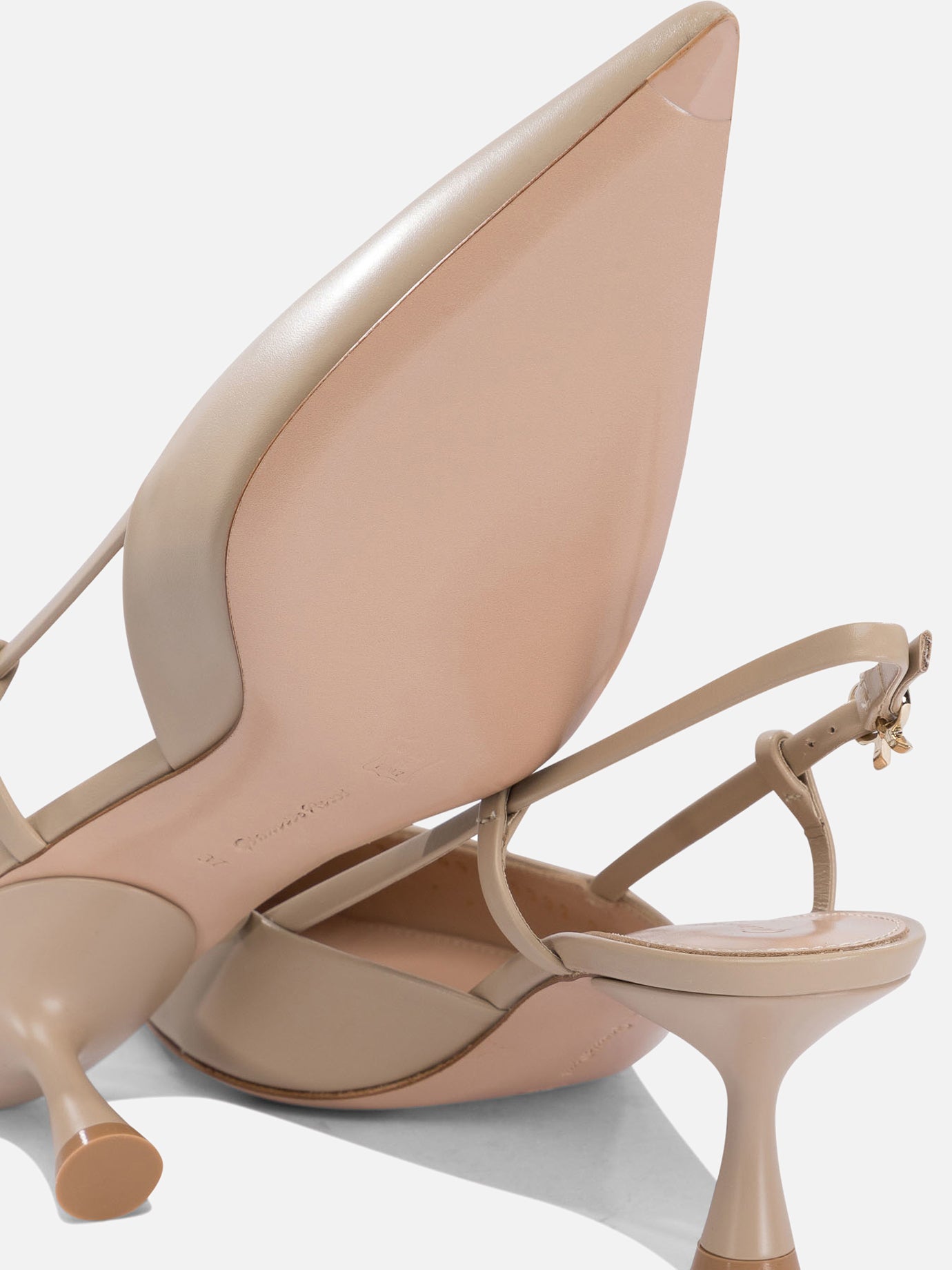 Slingback 100% leather - 100% leather Beige - Gianvito Rossi Donna | PDP | VIETTI Online Store | Zoom-Modal_5