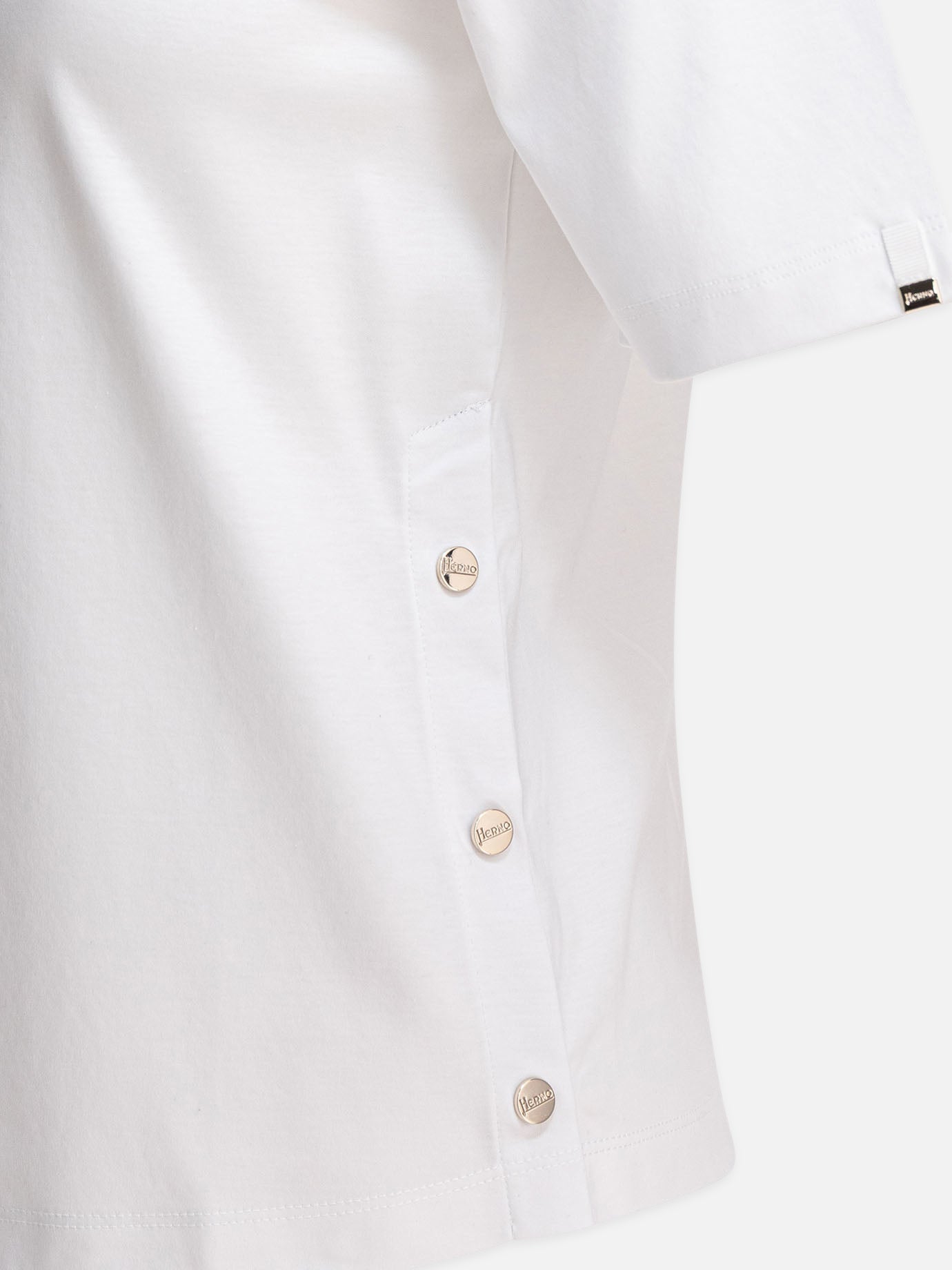 T-shirt scollo rotondo Solid colour Bianco - Herno Donna | PDP | VIETTI Online Store | Zoom-Modal_4