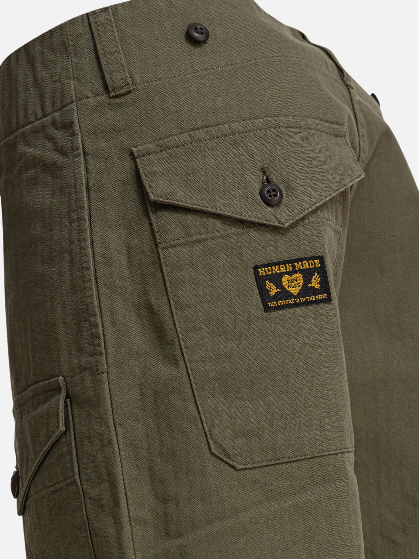 Cargo & parachute trousers Solid colour Green - Human Made Men | PDP | VIETTI Online Store | Zoom-Modal_4