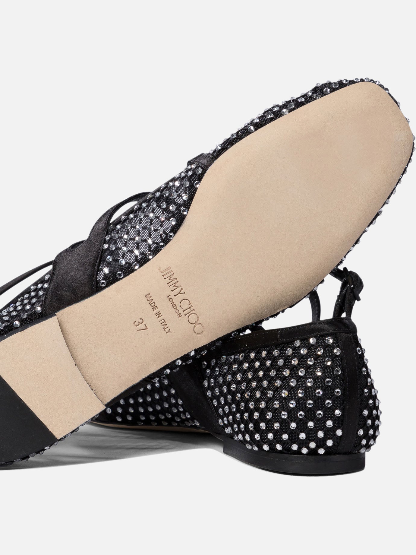 Ballerine classiche 80% polyamide 20% leather - 95% leather 5% rubber Nero - Jimmy Choo Donna | PDP | VIETTI Online Store | Zoom-Modal_5