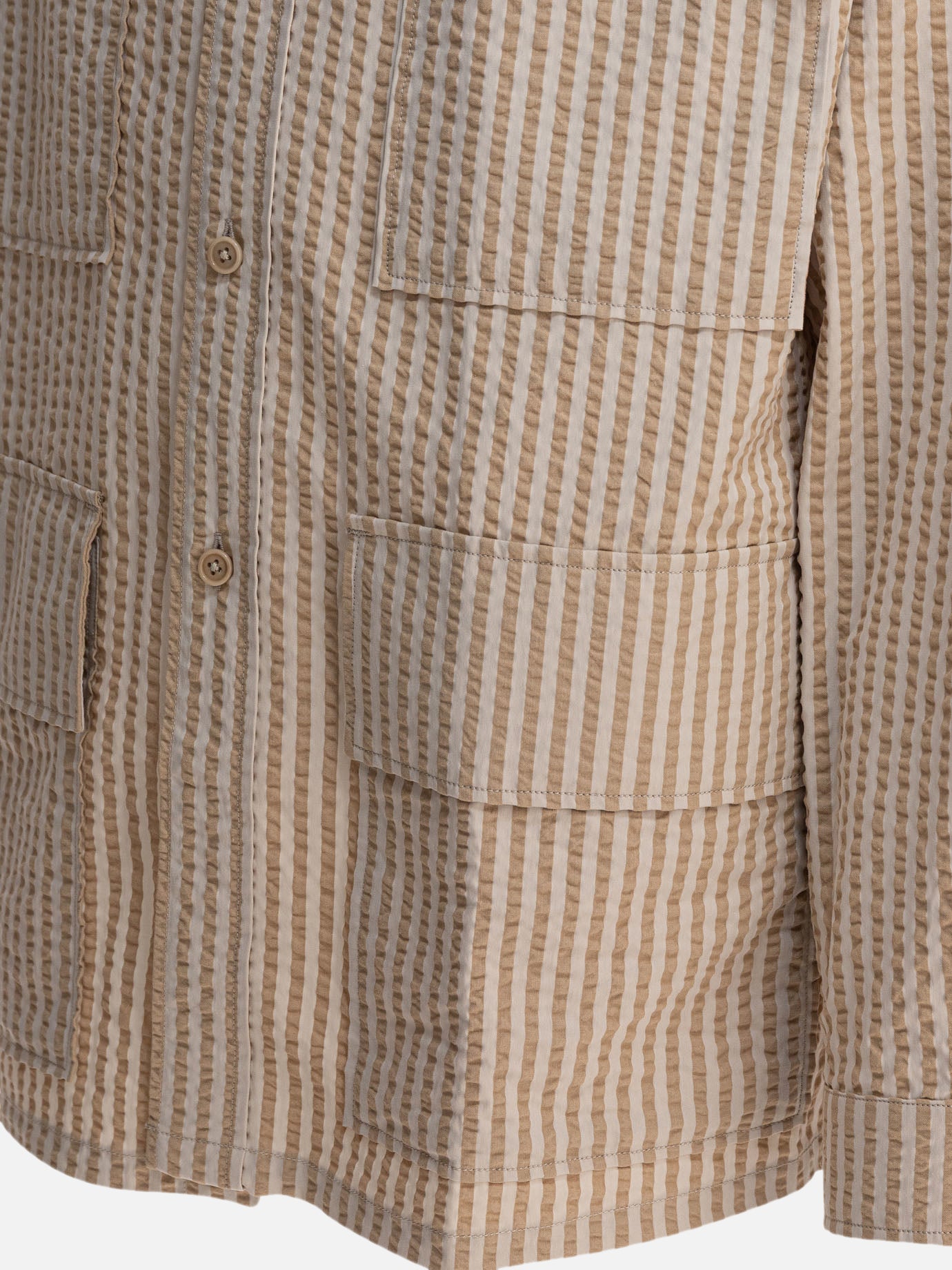Overshirt jackets Striped Beige - Kaptain Sunshine Men | PDP | VIETTI Online Store | Zoom-Modal_4