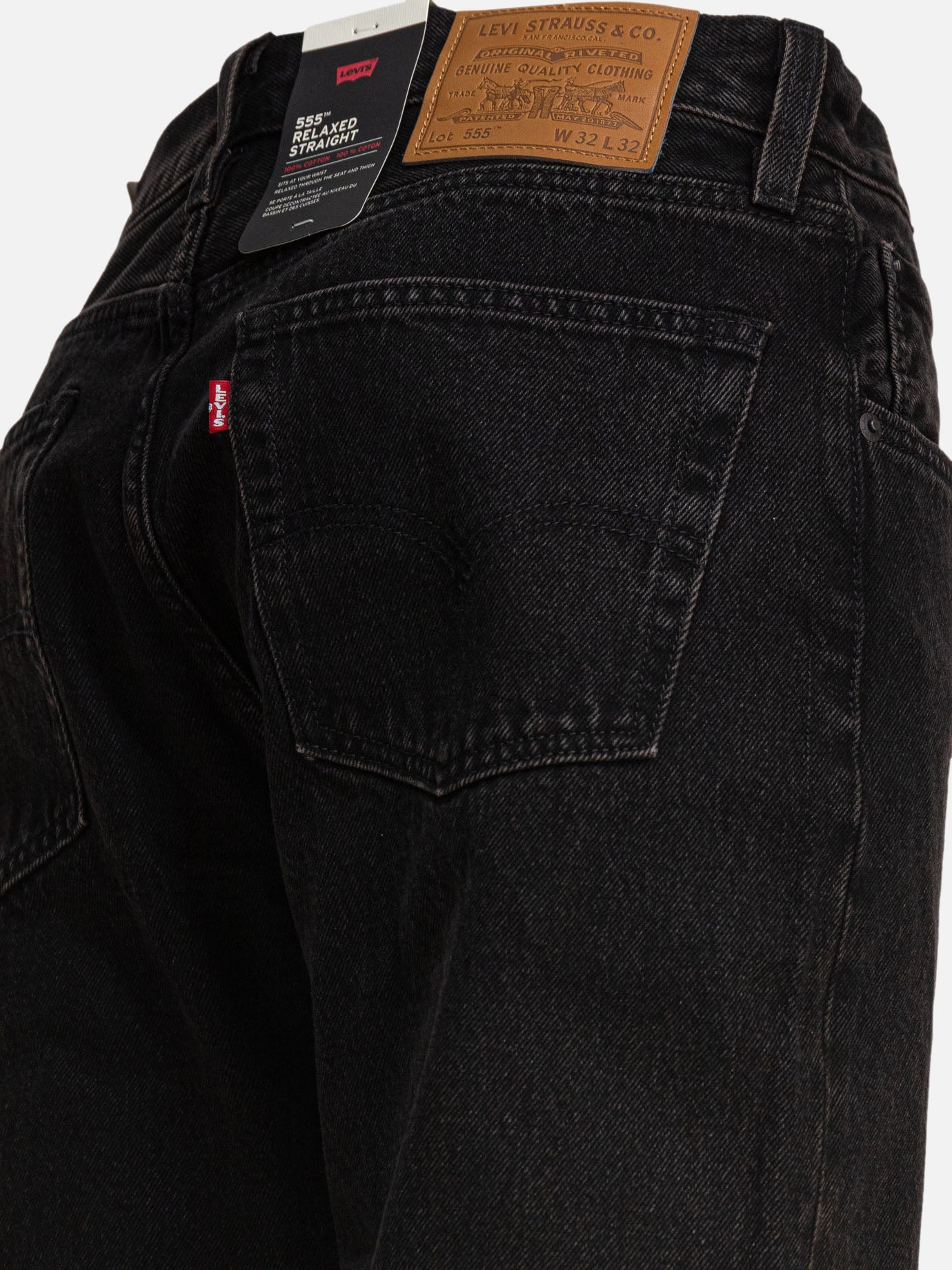 Straight-leg jeans Solid colour Black - Levi's Men | PDP | VIETTI Online Store | Zoom-Modal_4