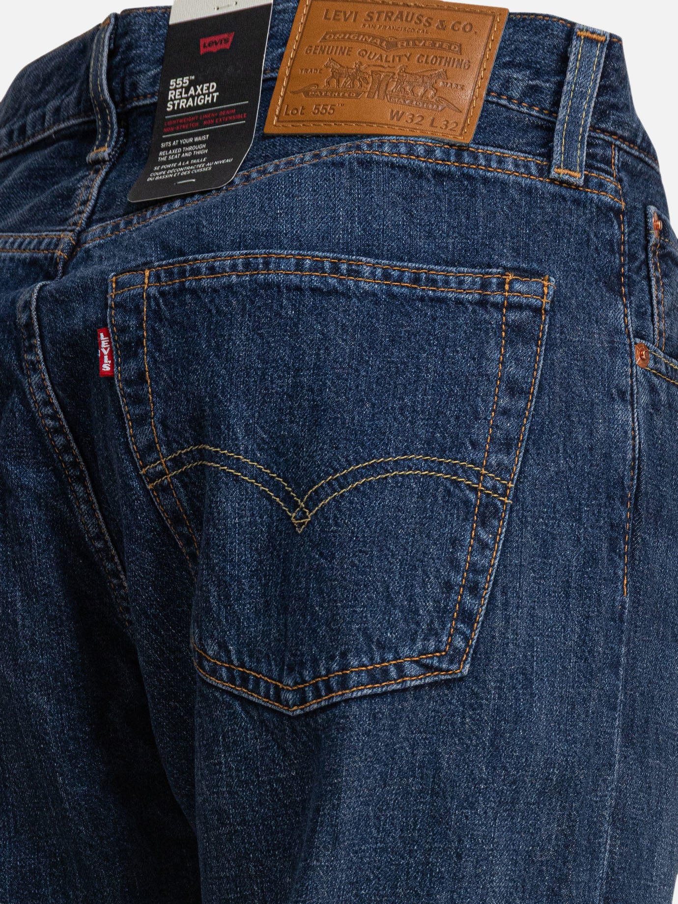 Straight-leg jeans Solid colour Blue - Levi's Men | PDP | VIETTI Online Store | Zoom-Modal_4