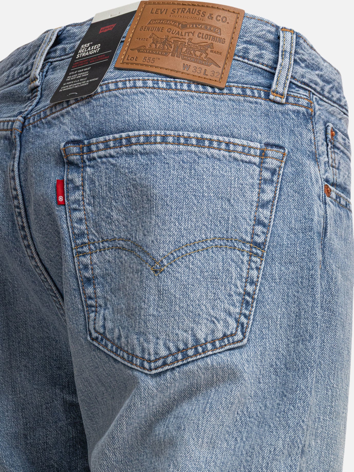 Straight-leg jeans Solid colour Blue - Levi's Men | PDP | VIETTI Online Store | Zoom-Modal_4