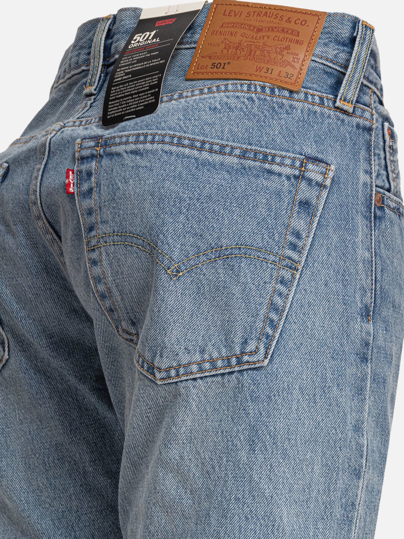 Straight-leg jeans Solid colour Light blue - Levi's Men | PDP | VIETTI Online Store | Zoom-Modal_4
