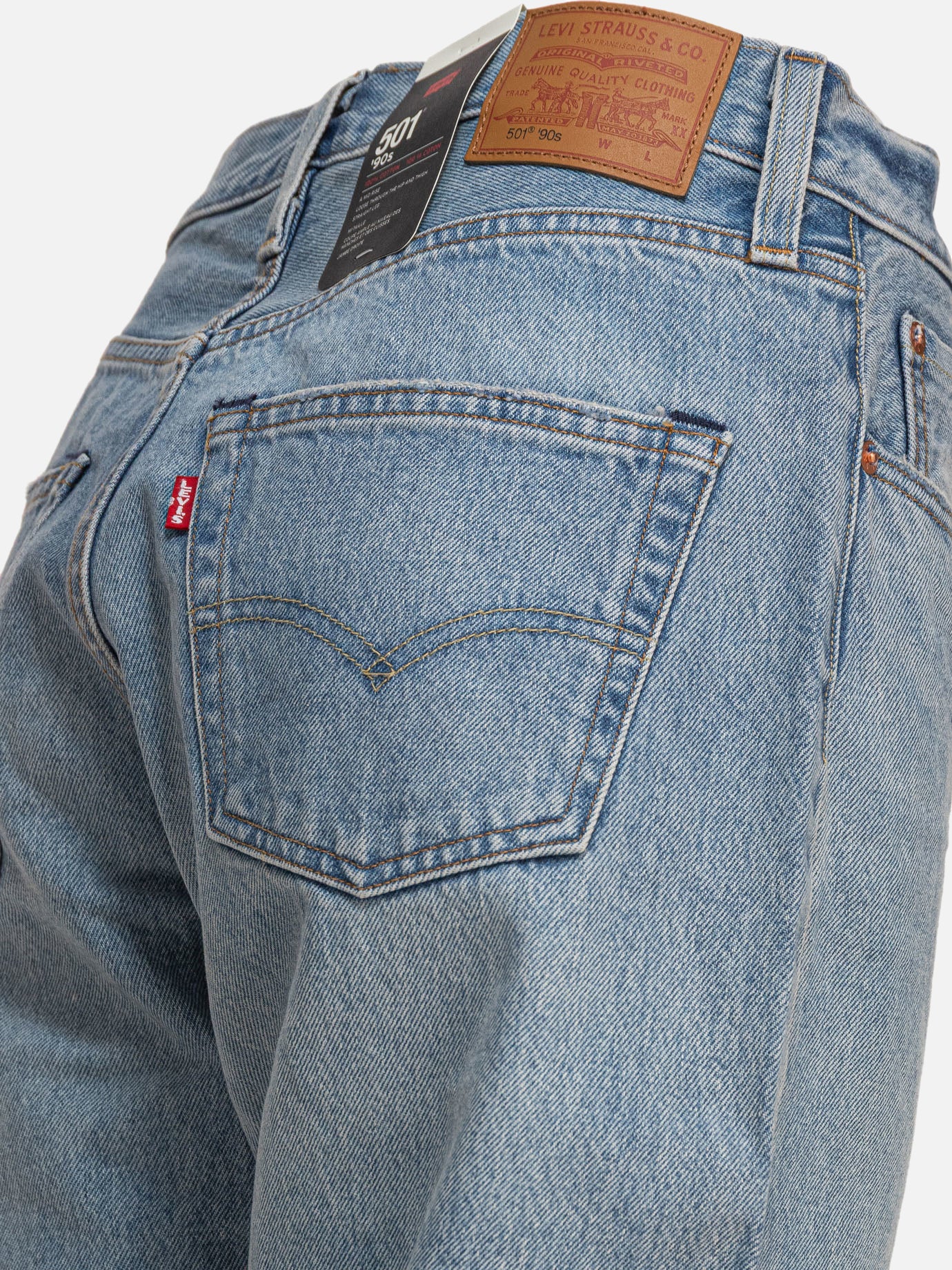 Straight-leg jeans Solid colour Light blue - Levi's Women | PDP | VIETTI Online Store | Zoom-Modal_4