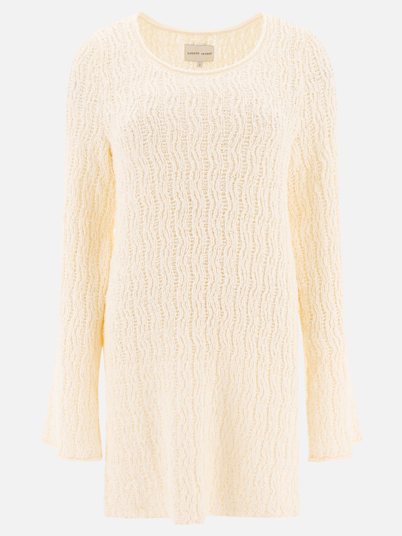 Loulou Studio Short cotton dress White - Women | VIETTI Online Store Loulou Studio Short cotton dress White - Women | VIETTI Online Store