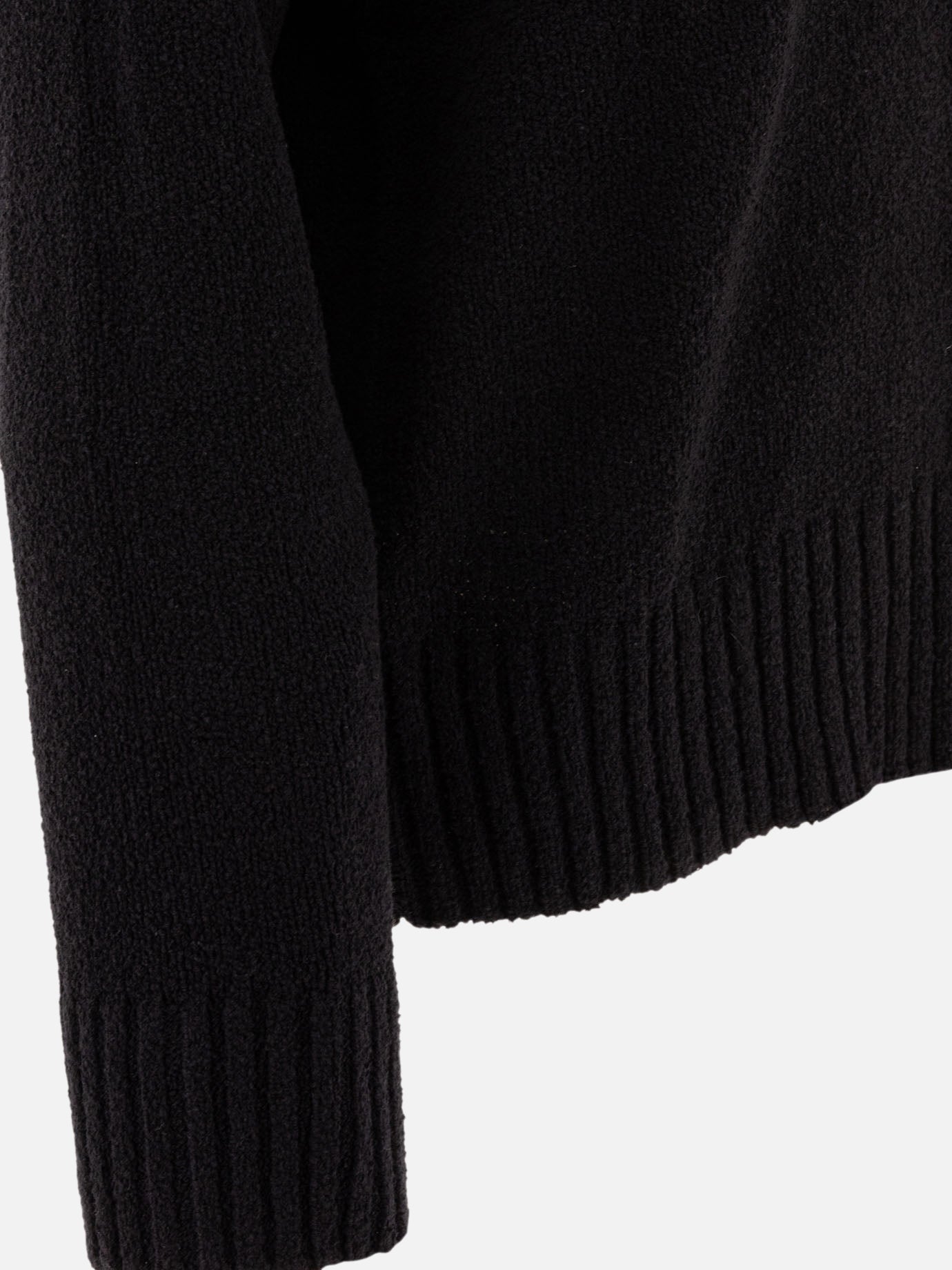 Crewneck sweaters Solid colour Black - Loulou Studio Women | PDP | VIETTI Online Store | Zoom-Modal_4
