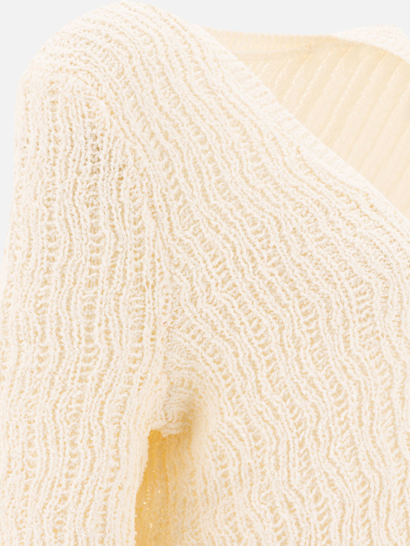 Maglioni scollo a V Textured knit Bianco - Loulou Studio Donna | PDP | VIETTI Online Store | Zoom-Modal_4