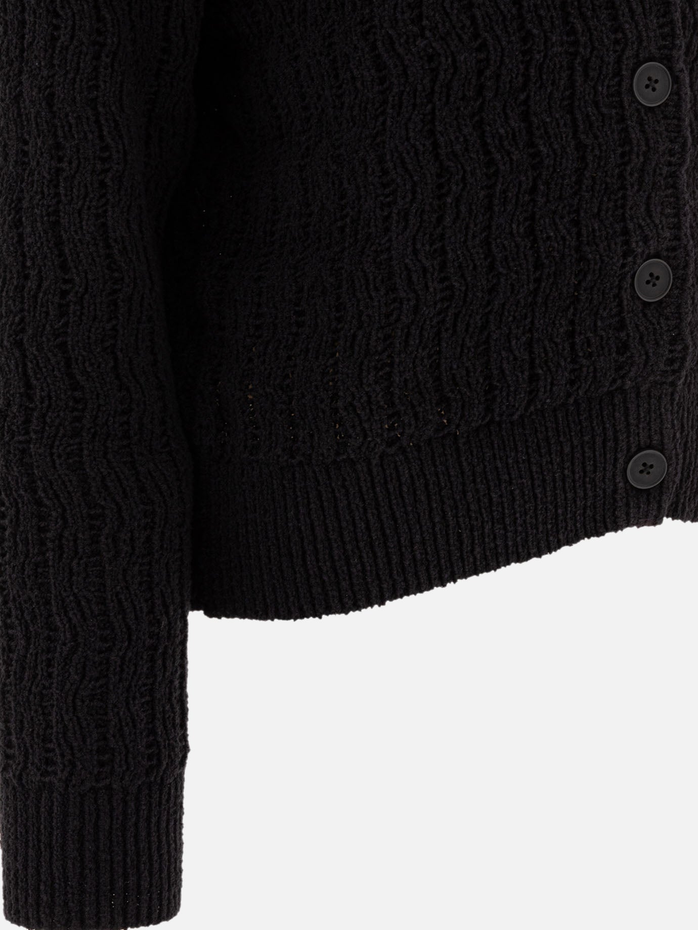 Cardigans Textured knit Black - Loulou Studio Women | PDP | VIETTI Online Store | Zoom-Modal_4