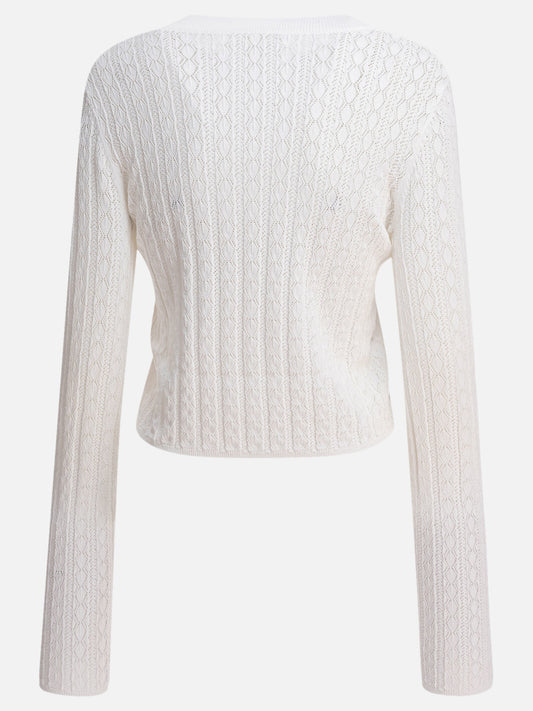Crewneck sweaters Solid colour White - Loulou Studio Women | PLP | VIETTI Online Store | 2