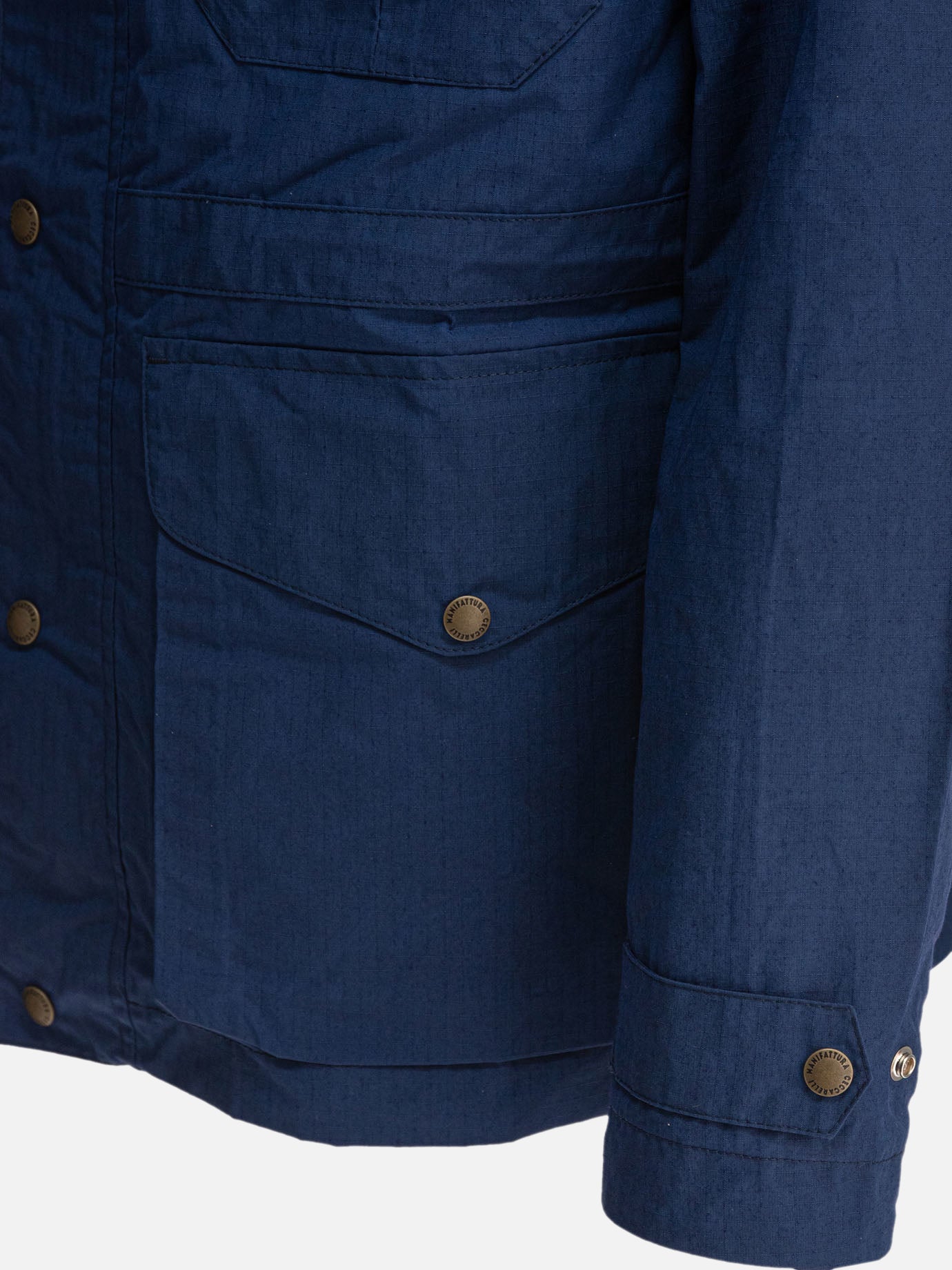 Quilted & Utility Jackets Solid colour Blue - Manifattura Ceccarelli Men | PDP | VIETTI Online Store | Zoom-Modal_4