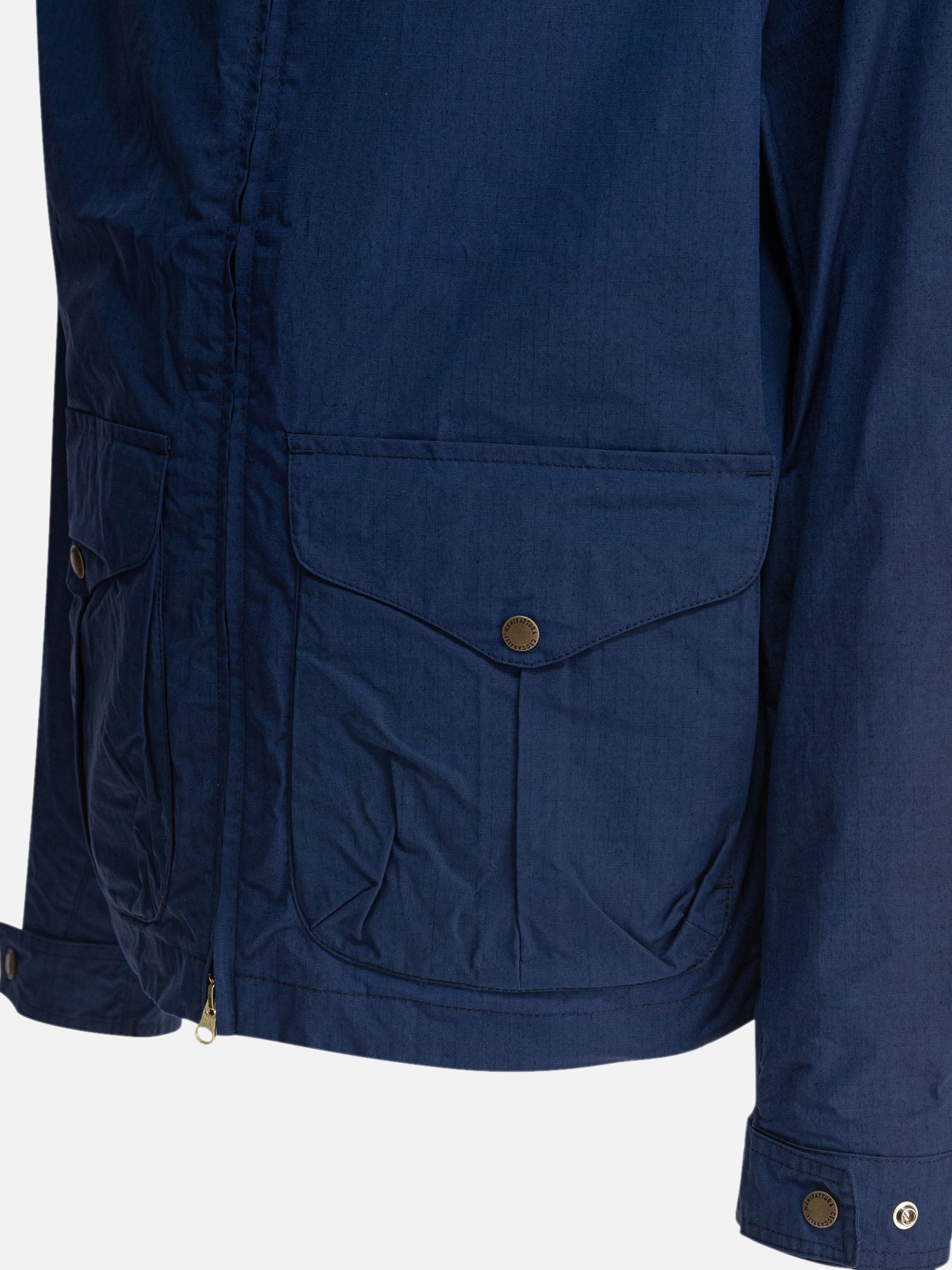 Quilted & Utility Jackets Solid colour Blue - Manifattura Ceccarelli Men | PDP | VIETTI Online Store | Zoom-Modal_4