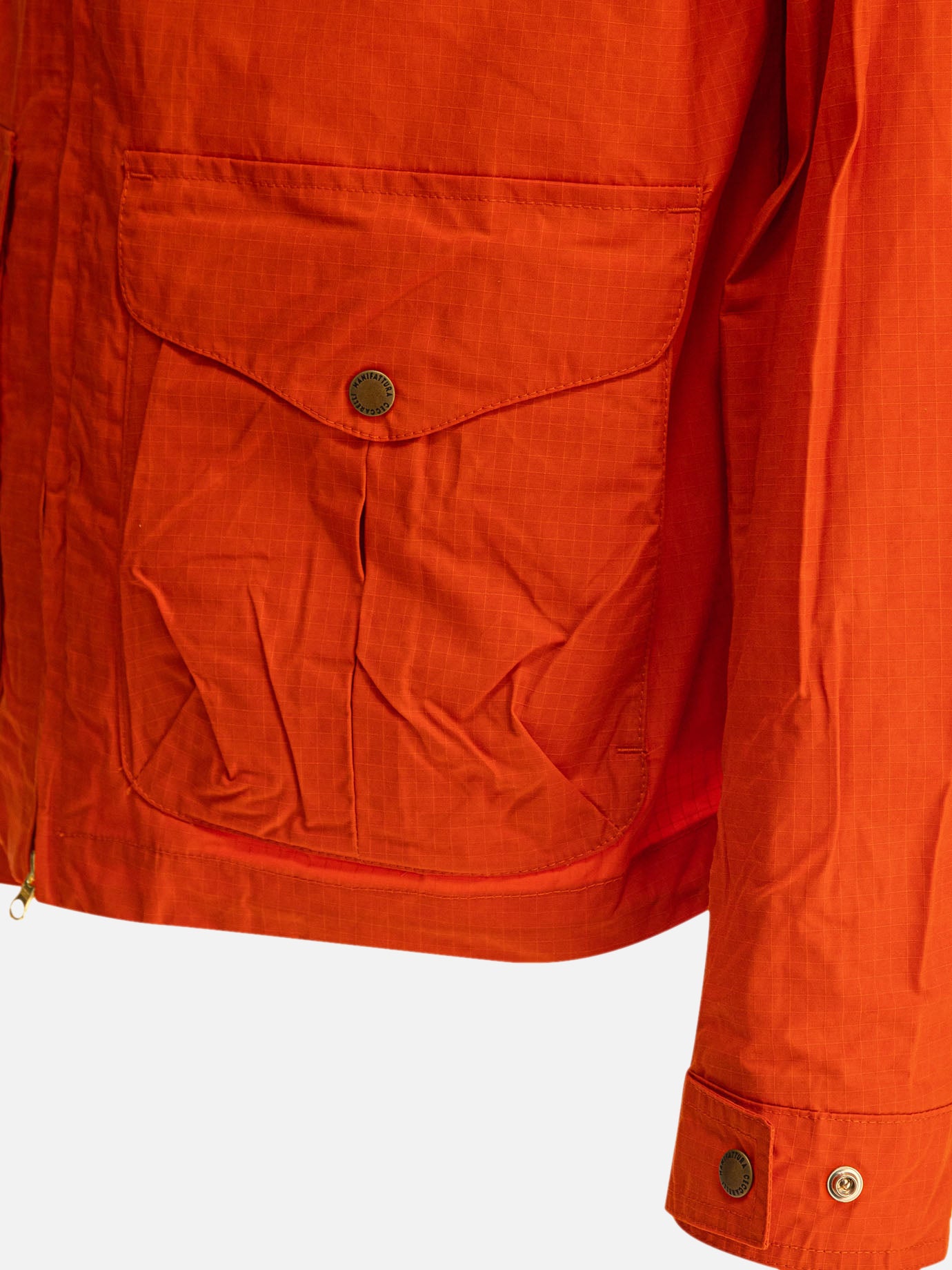 Overshirt jackets Solid colour Orange - Manifattura Ceccarelli Men | PDP | VIETTI Online Store | Zoom-Modal_4