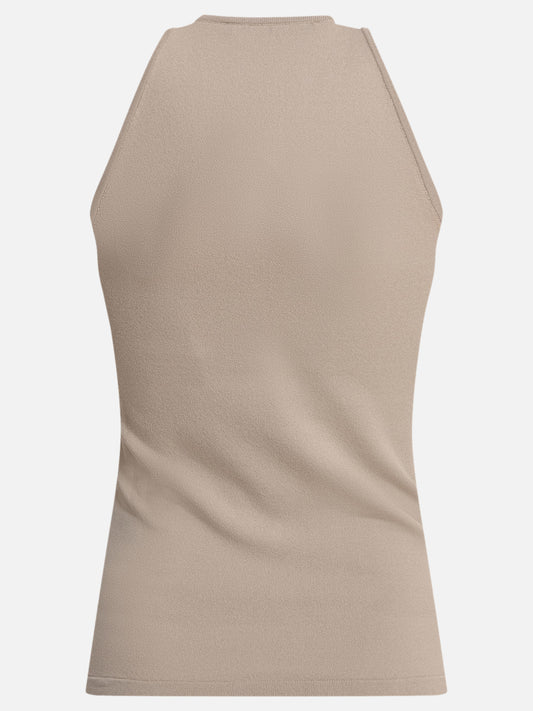 Tank tops Solid colour Beige - Max Mara Women | PLP | VIETTI Online Store | 2