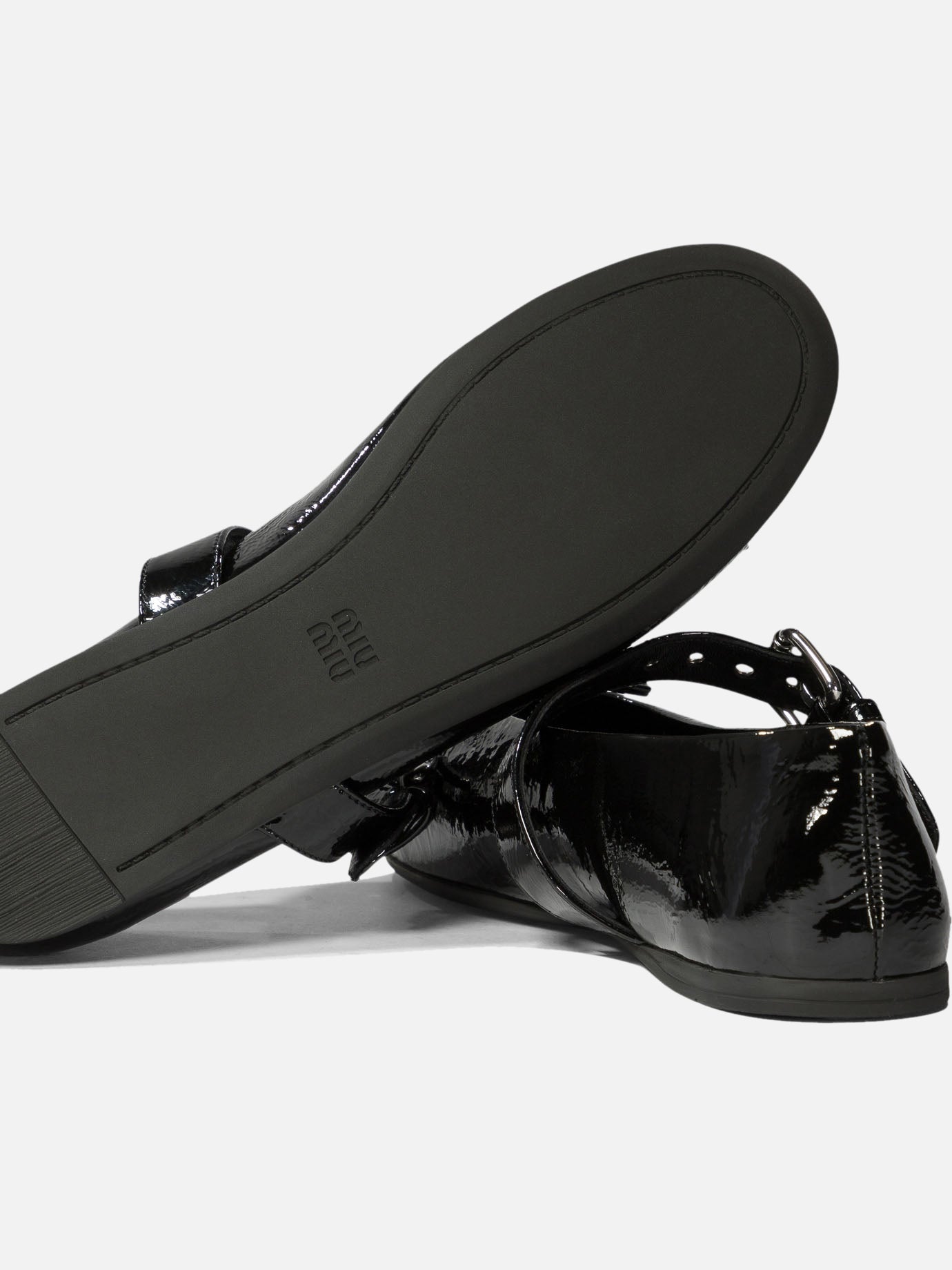 Mary Jane ballet flats 100% calf leather - 100% leather Black - Miu Miu Women | PDP | VIETTI Online Store | Zoom-Modal_5