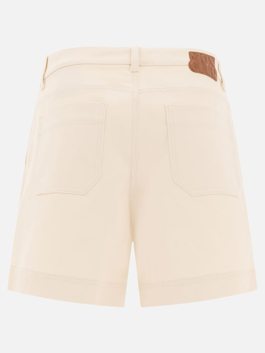 Five pockets shorts Logo Beige - Moncler Women | PLP | VIETTI Online Store | 2