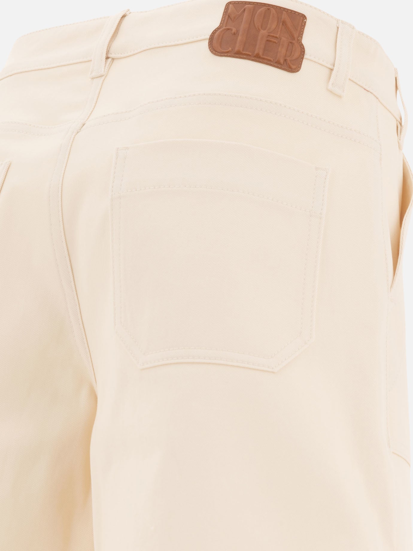 Five pockets shorts Logo Beige - Moncler Women | PDP | VIETTI Online Store | Zoom-Modal_4