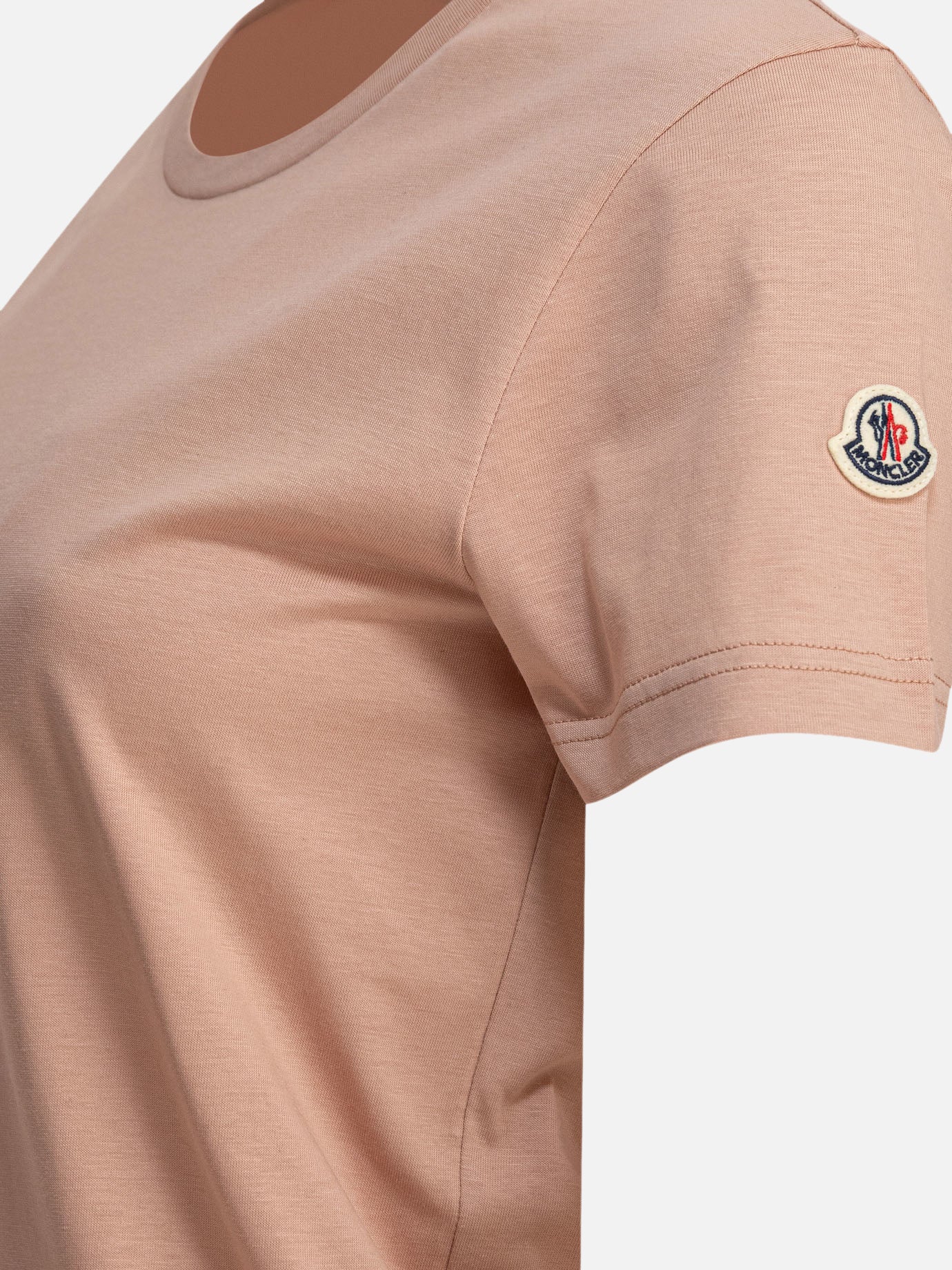 Crewneck t-shirts Logo Pink - Moncler Women | PDP | VIETTI Online Store | Zoom-Modal_4