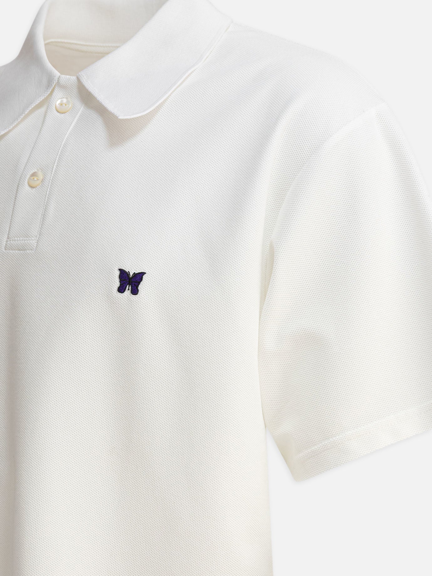 Polo shirts with buttons Logo White - Needles Men | PDP | VIETTI Online Store | Zoom-Modal_4