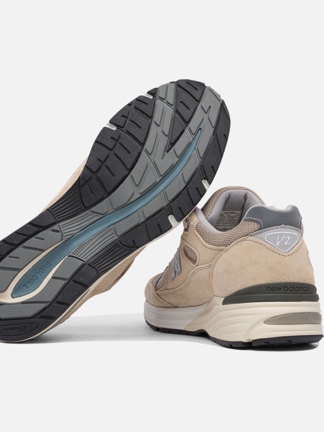 Low top sneakers 90% suede 10% mesh - 100% rubber Beige - New Balance Men | PDP | VIETTI Online Store | Zoom-Modal_5