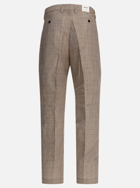 Pantaloni casual Prince of Wales Marrone - NN.07 Uomo | PLP | VIETTI Online Store | 2