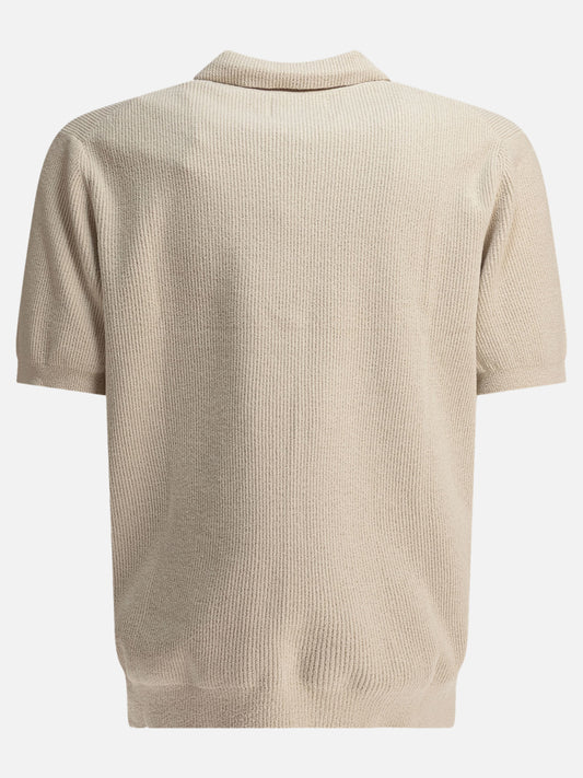 Polo senza bottoni 2526429634 Beige - NN.07 Uomo | PLP | VIETTI Online Store | 2