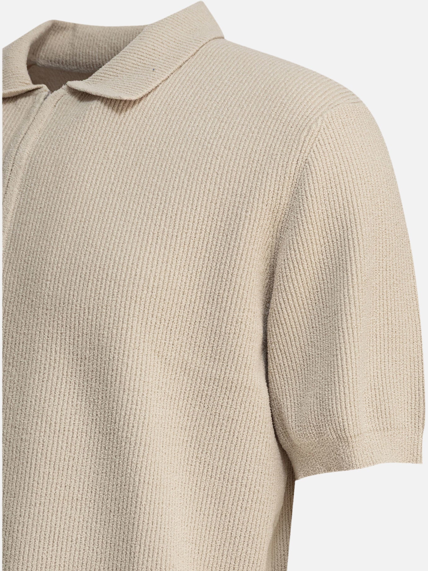 Polo senza bottoni 2526429634 Beige - NN.07 Uomo | PDP | VIETTI Online Store | Zoom-Modal_4