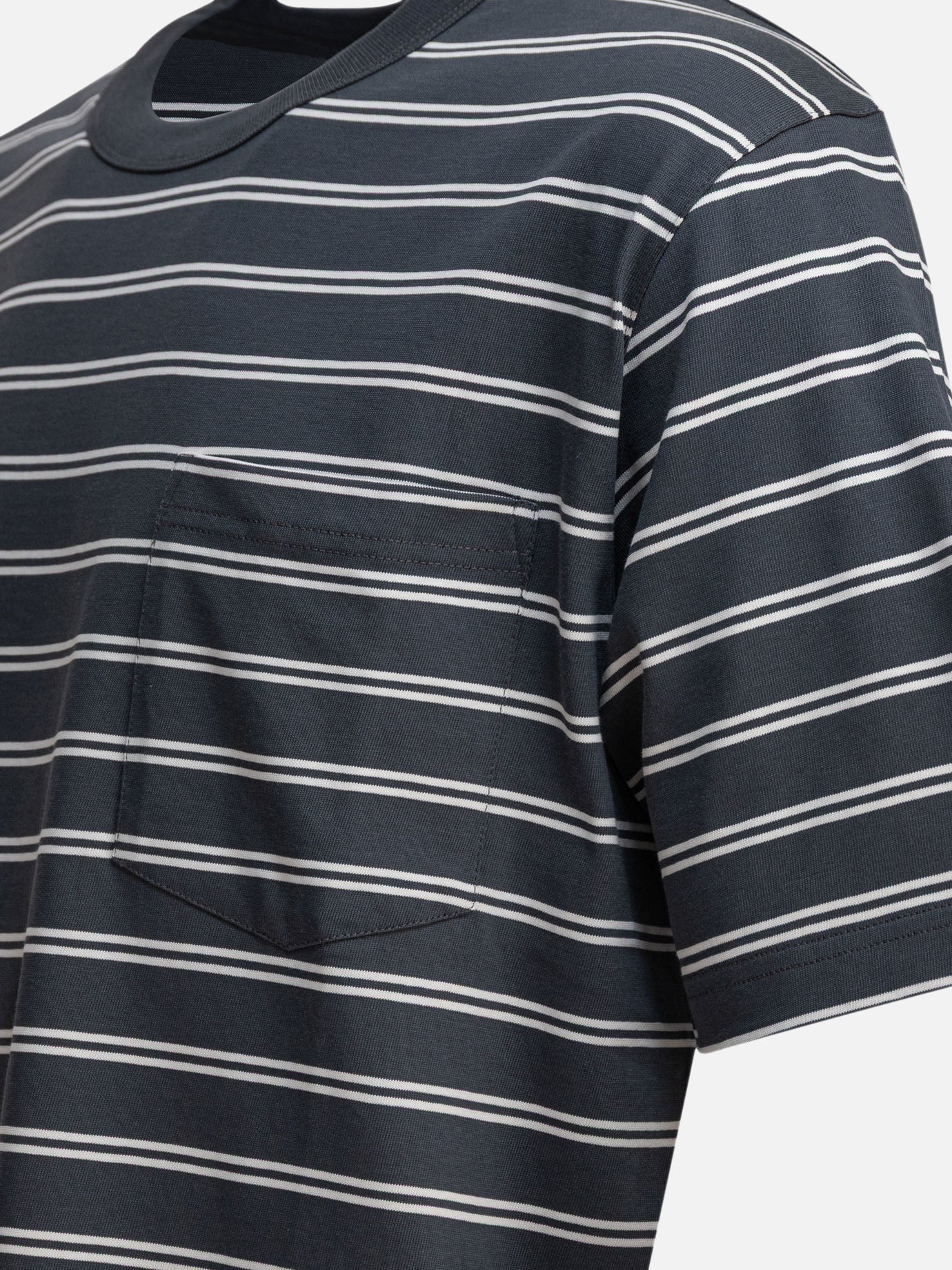 Crewneck t-shirts Striped Grey - Norse Projects Men | PDP | VIETTI Online Store | Zoom-Modal_4