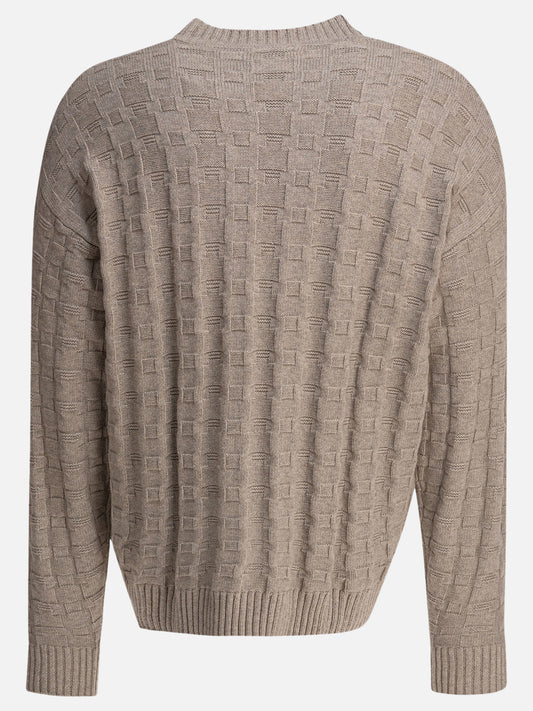 Crewneck sweaters Textured knit Beige - Norse Projects Men | PLP | VIETTI Online Store | 2