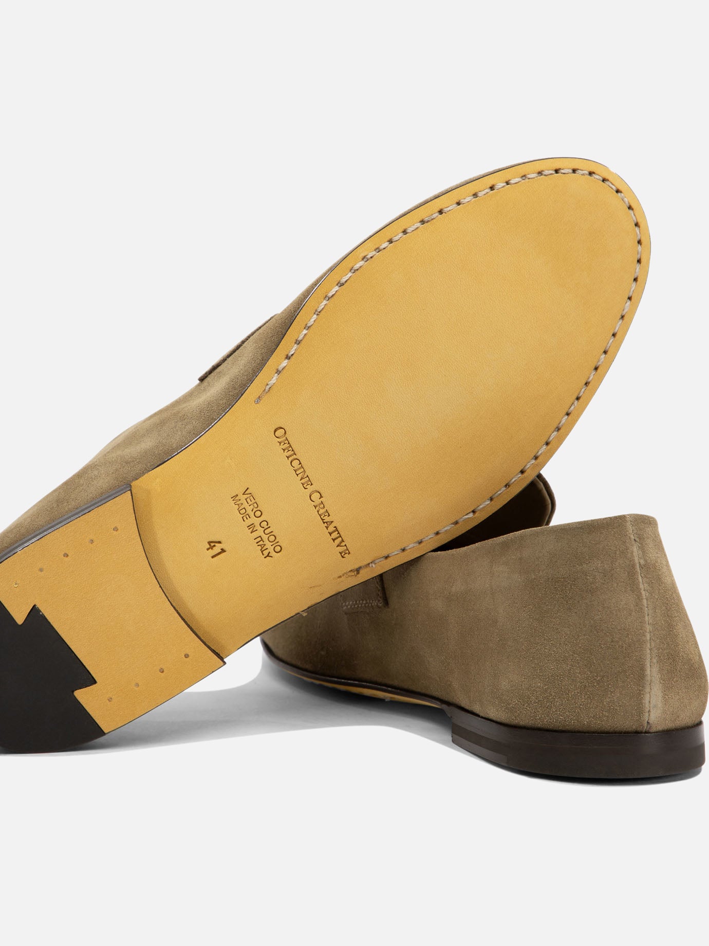 Loafers 100% leather - 100% leather Brown - Officine Creative Men | PDP | VIETTI Online Store | Zoom-Modal_5