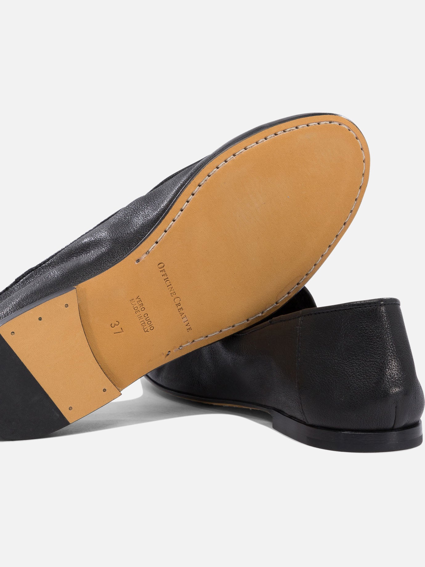 Loafers 100% leather - 100% leather Black - Officine Creative Women | PDP | VIETTI Online Store | Zoom-Modal_5