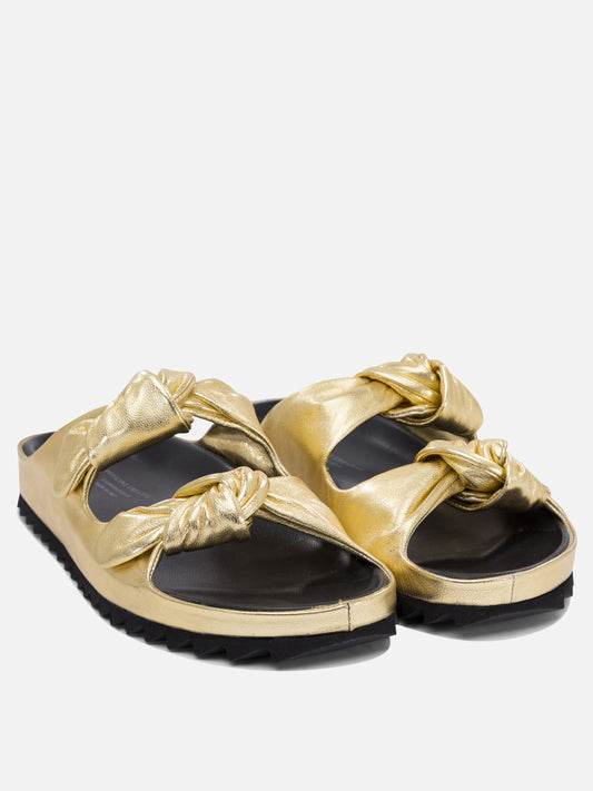 Sandali bassi 100% leather - 100% rubber Oro - Officine Creative Donna | PLP | VIETTI Online Store | 2