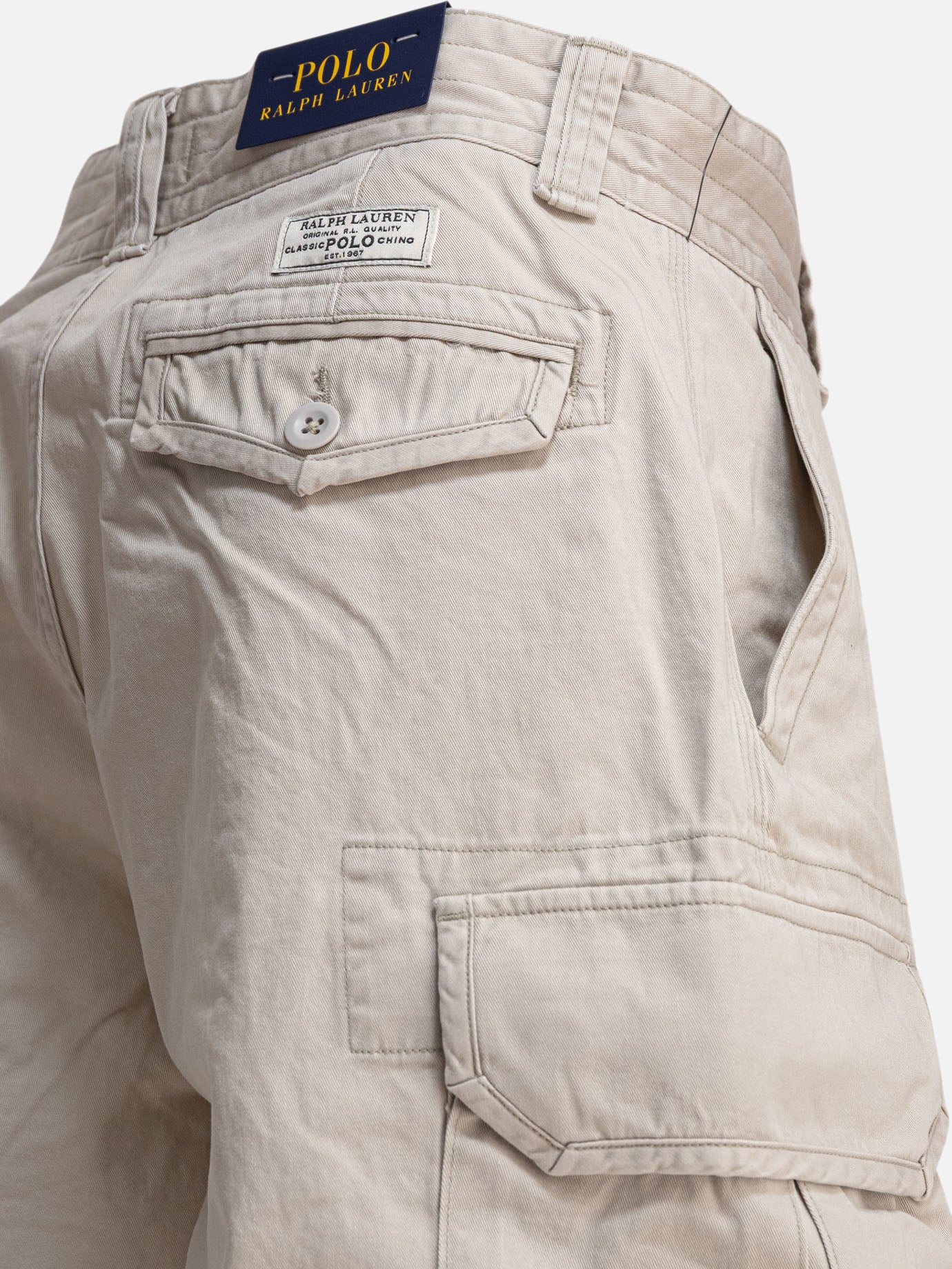 Cargo shorts Solid colour Grey - Polo Ralph Lauren Men | PDP | VIETTI Online Store | Zoom-Modal_4