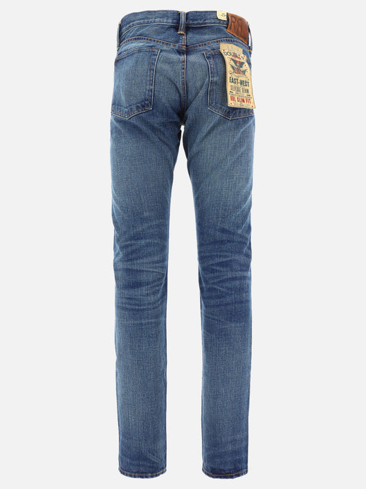 Straight-leg jeans Solid colour Blue - RRL by Ralph Lauren Men | PLP | VIETTI Online Store | 2