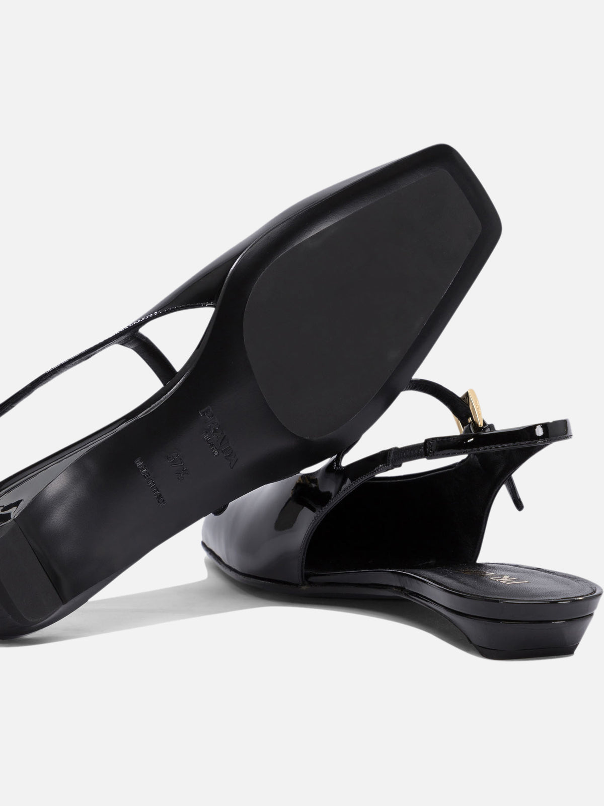Prada Ballerine Mary Jane in vernice Nero - VIETTI