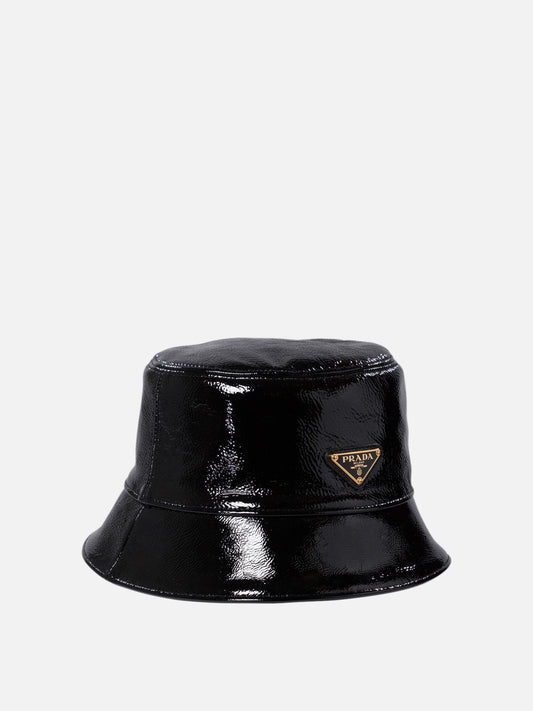 Cappelli bucket 100% lamb leather Nero - Prada Donna | PLP | VIETTI Online Store | 2