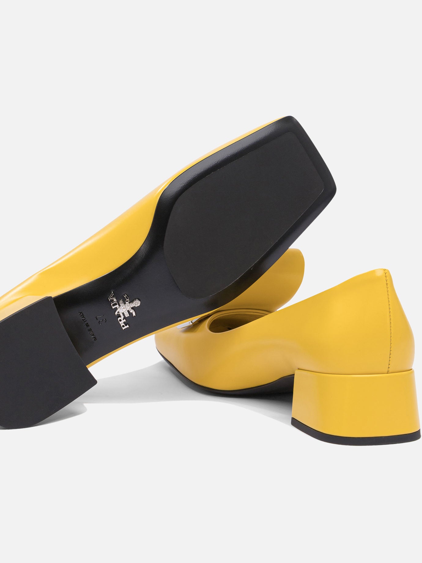 Pumps 100% calf leather - 100% leather Yellow - Prada Women | PDP | VIETTI Online Store | Zoom-Modal_5