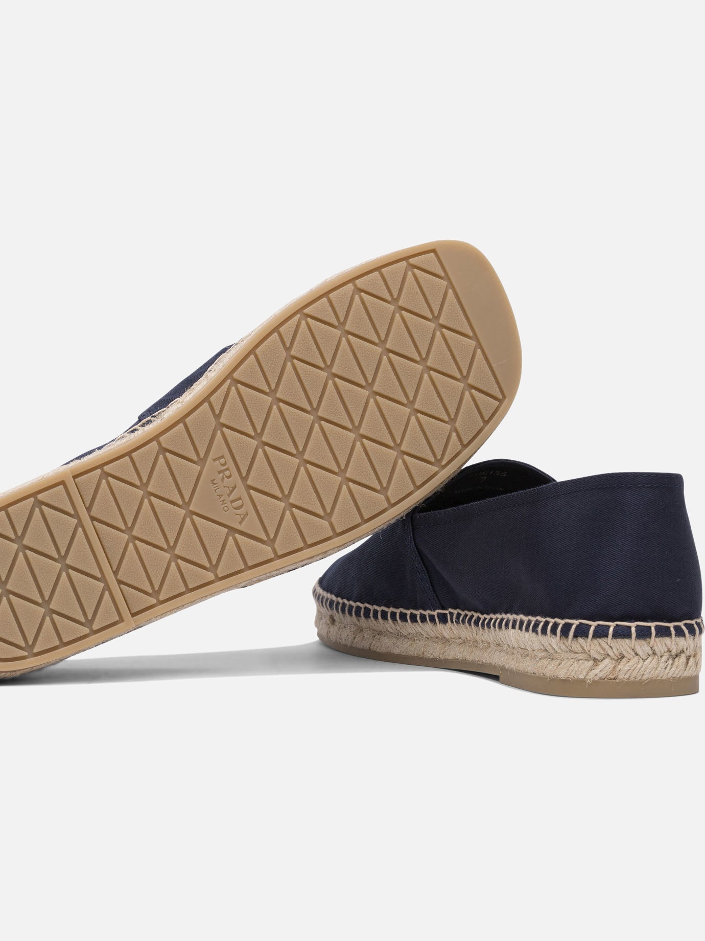 Flat espadrilles 100% cotton - 100% rubber Blue - Prada Men | PDP | VIETTI Online Store | Zoom-Modal_5