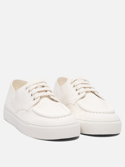Low top sneakers 100% leather - 100% rubber White - Prada Men | PLP | VIETTI Online Store | 2