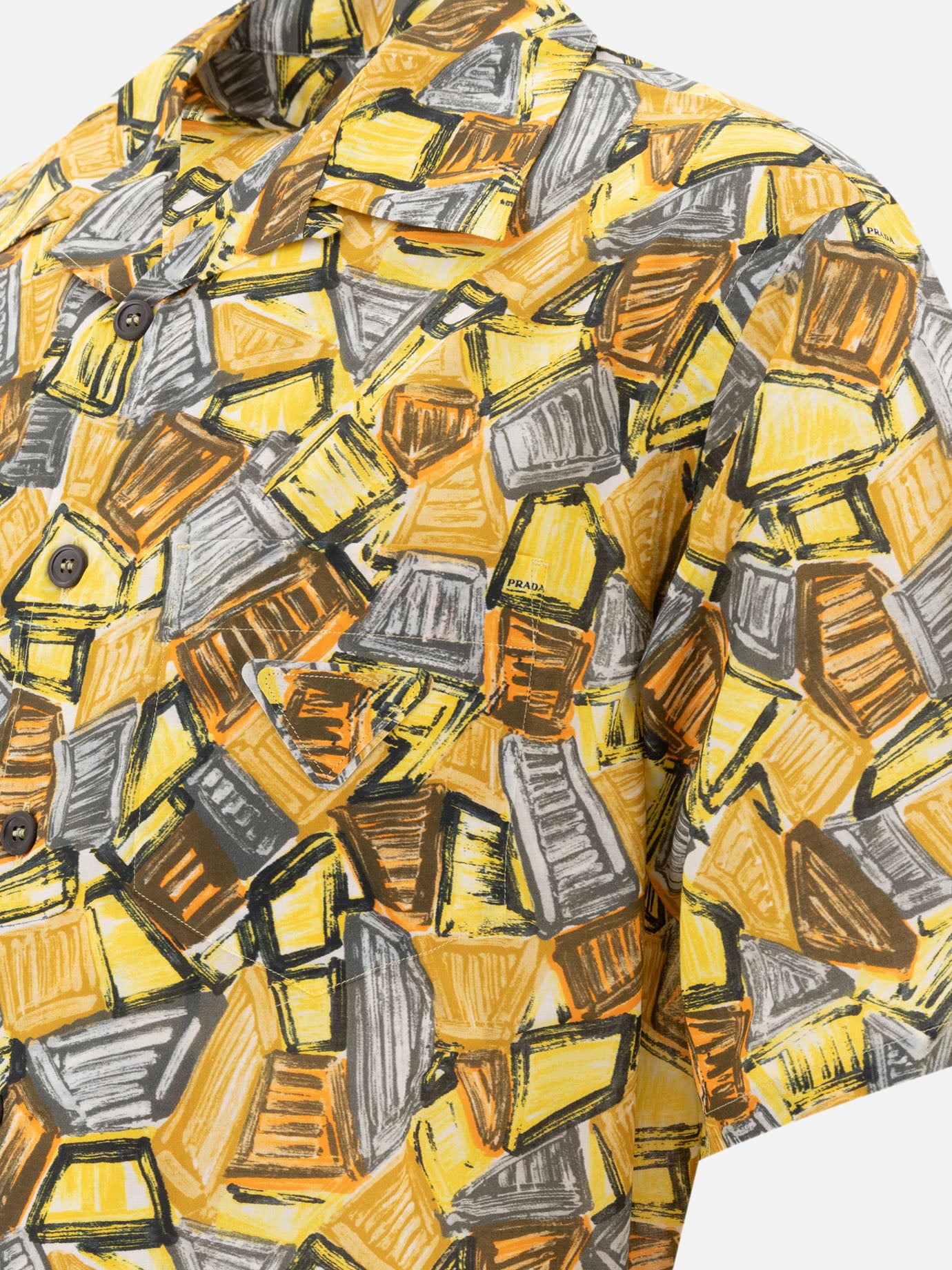 Casual shirts Graphics Yellow - Prada Men | PDP | VIETTI Online Store | Zoom-Modal_4