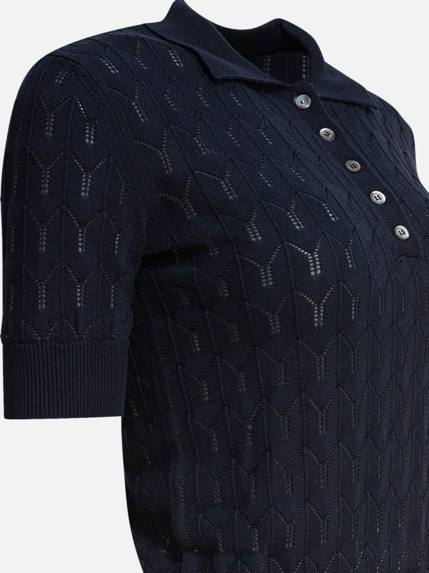 Polo shirts with buttons Solid colour Blue - Rakkì Women | PDP | VIETTI Online Store | Zoom-Modal_4