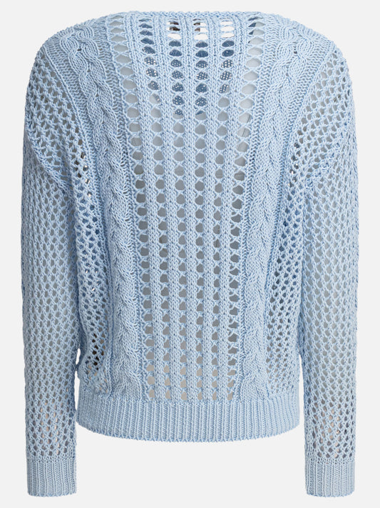 Crewneck sweaters Textured knit Light blue - Rakkì Women | PLP | VIETTI Online Store | 2